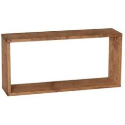 Decowood Mueble auxiliar de madera maciza en tono marrón