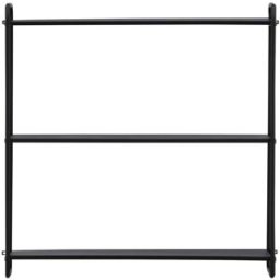 Venture Home Estante de pared de metal L62cm - Negro