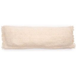 Bazar Bizar Funda de cojín de algodón en crema 35x100x10 cm