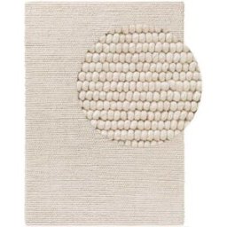 Benuta Alfombra de lana crema 200x300