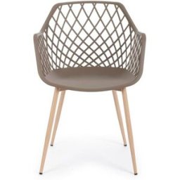 Bizzotto Silla acero gris paloma