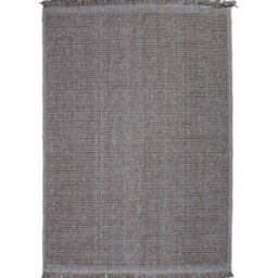 The Deco Factory Alfombra efecto yute con diseño de rayas beige 120x160