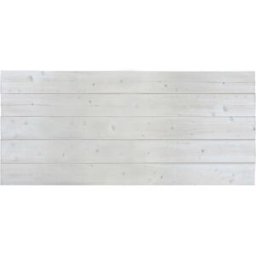 NATYAL Cabecero de cama de madera maciza en tono blanco envejecido 160x75cm