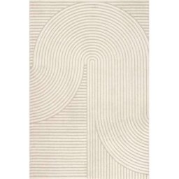 The carpet Alfombra diseño panglao moderna, alta densidad, beige, 140 x 200 cm