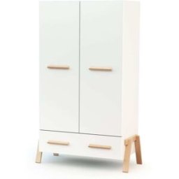 AT4 Armario canaille blanco y haya en madera