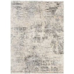 Tapiso Alfombra de salón beige claro gris rayas shaggy 80 x 150 cm