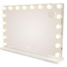 Nettlife Reichmann - aplique de pared led de vidrio, blanco, 80 cm