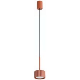 Sollux Lighting Lámpara colgantes ocre rojo aluminio alt. 125 cm