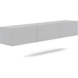 Petits meubles Mueble tv de pared 3 puertas 180 cm paneles de aglomerado blanco