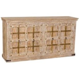 Wanderlust deco Aparador de madera blanco 180x46x96 alt. Cm