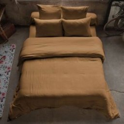 Housse De Rêve Funda nórdica de gasa de algodón lisa 240x260 cm