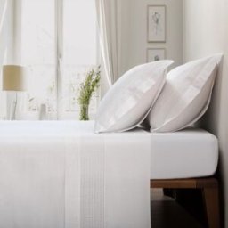 Casa da Laura Sábanas 100% algodón 200 hilos bordado blanco cama 135/140 1 almohad