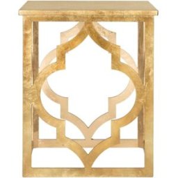 Safavieh Mesa auxiliar de enginered madera oro
