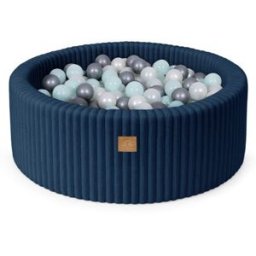 MeowBaby Piscina de bolas para bebé en pana 200 bolas