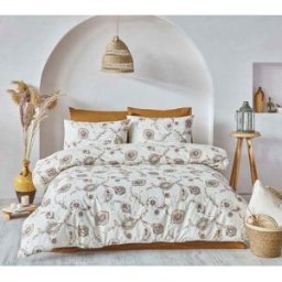 Blanc Avenue Juego de funda de edredón 200x200 cm+ 2 fa 65x65 cm 100% algodón