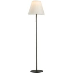 Wonderlamp Lámpara de pie solar con batería recargable y estructura gris h158cm