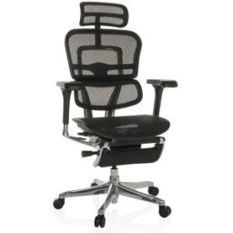 hjh OFFICE Sillón alta gama tejido de malla negro