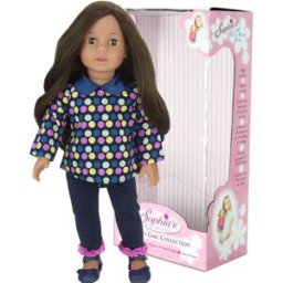 Teamson Muñeca con ropa y accesorios, 46cm, marron