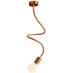 Creative Lámpara de techo articulada de luz difusa color cobre 90 cm