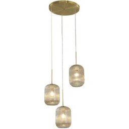 Kosilum Lámpara de techo metal y vidrio 40 cm
