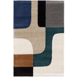 AFK Alfombra de diseño gruesa y confortable multicolor 120 x 170 cm