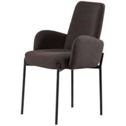 MondoViro Conjunto de 2 sillas de tela marrón 55x53 cm 91h