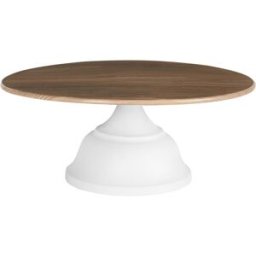 Beliani Soporte para tartas metal blanco