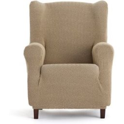 Eysa Funda de sillón orejero bielástica beige 70 - 100 cm