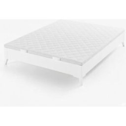 Morfeo Canapé abatible slim con patas 160x200 blanco con gran almacenaje
