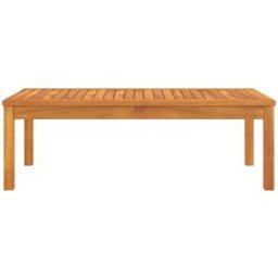 Maison Chic Mesa de centro, mesa de café de madera maciza marrón 100x50x33cm