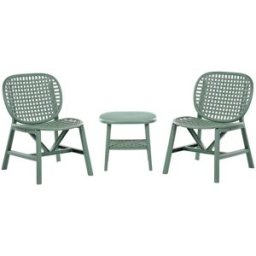 Beliani Conjunto de balcón verde
