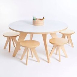 Drawin'table Conjunto Drawin table® XXL + 4 taburetes Mesa de dibujo para niños
