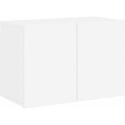Maison Chic Mueble tv de pared madera blanco 60x30x41 cm