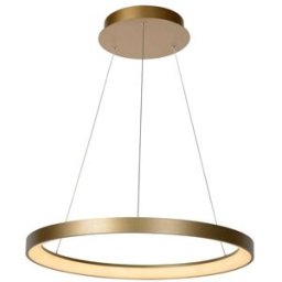 Lucide Lámpara colgante de aluminio con 1 led integrado, oro mate / latón