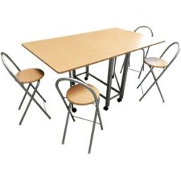 WellHome Mesa y silla de jardín en madera marrón 156 x 90 x 76cm