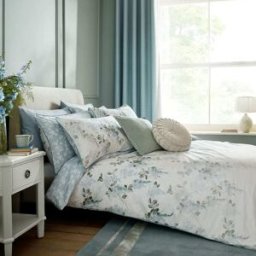 Laura Ashley Juego de funda nórdica algodon malva para cama 90cm 200x200cm