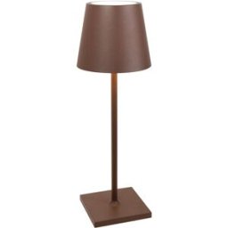 Lámpara de mesa led corten regulable zafferano