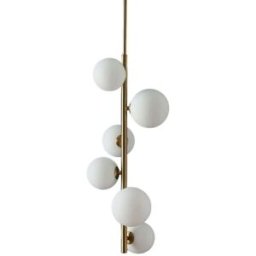 Kosilum Lámpara de techo metal y vidrio 60 cm