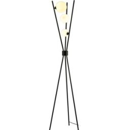 Kosilum Lámpara de pie metal y vidrio 165 cm
