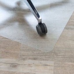 hjh OFFICE Alfombrilla 100% polietileno transparente