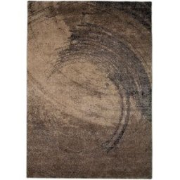 The carpet Alfombra moderna diseño abstracto, marrón, 200 x 290 cm