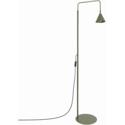 Sollux Lighting Lámpara de pie verde oliva acero alt. 165 cm