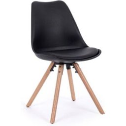 Bizzotto Juego 2 sillas haya negro
