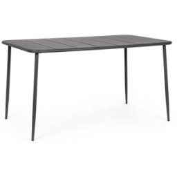 Bizzotto Mesa de acero 140x80 antracita