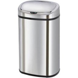 Kitchen Move Cubo de basura de cocina automático plata 58l