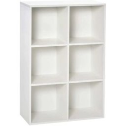 Homcom Estantería para libros 65.5x30x97.5 cm blanco