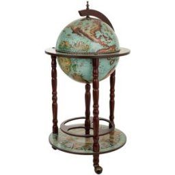 Wanderlust deco Kit mueble botellero globo terráqueo 44,3x44,3x87