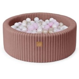 MeowBaby Piscina de bolas para bebé en pana 200 bolas