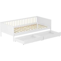 Happy Garden Cama infantil con cajones 190x90cm madera blanca