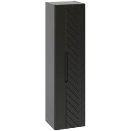 Petits meubles Columna de pared negra paneles de melamina y mdf negro